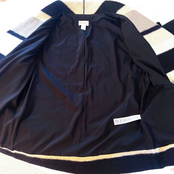 Chicos boiled wool stripe jacket - Picture 7 of 13